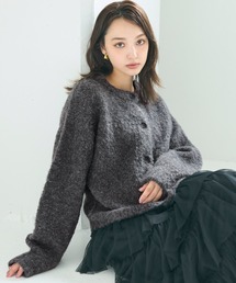 coca（coca）（コカ）の「ブラッシュドブークレカーディガン（カーディガン/ボレロ）」