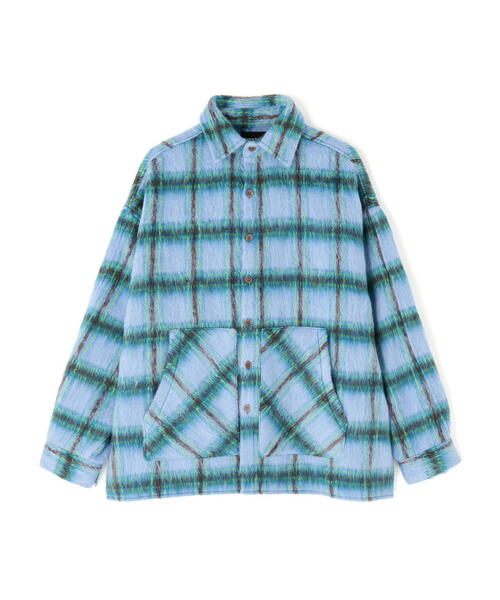 DANKE SCHON（ダンケシェーン）の「【WEB&DEPOT限定】DankeSchon/ダンケシェーン/SHAGGY SHIRTS（シャツ/ブラウス・メンズ・ブルー/ブラック/イエロー/ベージュ・F）」の3枚目の写真