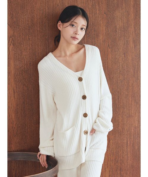 調温スムーズィ―カーディガン（ルームウェア/パジャマ）｜gelato pique