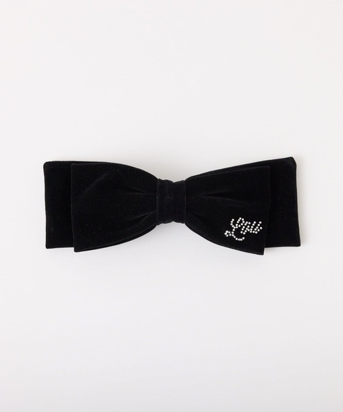 one after another NICE CLAUP（ワンアフターアナザーナイスクラップ）の「新色追加【LouLoumei】ビックリボンバレッタ（バレッタ/ヘアクリップ・レディース・アイボリー/ブラック/ベージュ/ブラック系その他/スミクロ・FREE）」の4枚目の写真