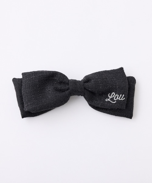 one after another NICE CLAUP（ワンアフターアナザーナイスクラップ）の「新色追加【LouLoumei】ビックリボンバレッタ（バレッタ/ヘアクリップ・レディース・アイボリー/ブラック/ベージュ/ブラック系その他/スミクロ・FREE）」の3枚目の写真