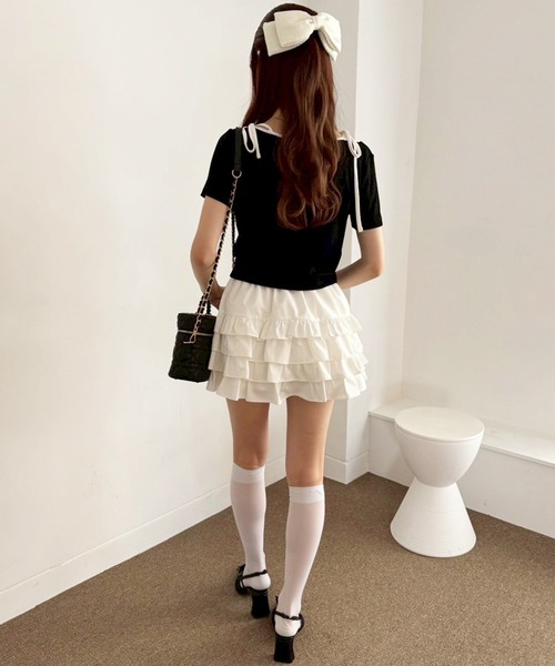 one after another NICE CLAUP（ワンアフターアナザーナイスクラップ）の「新色追加【LouLoumei】ビックリボンバレッタ（バレッタ/ヘアクリップ・レディース・アイボリー/ブラック/ベージュ/ブラック系その他/スミクロ・FREE）」の10枚目の写真