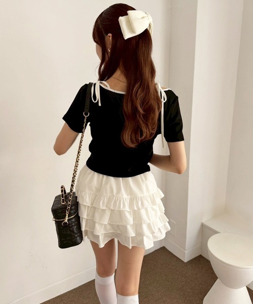 one after another NICE CLAUP（ワンアフターアナザーナイスクラップ）の「新色追加【LouLoumei】ビックリボンバレッタ（バレッタ/ヘアクリップ・レディース・アイボリー/ブラック/ベージュ/ブラック系その他/スミクロ・FREE）」の13枚目の写真