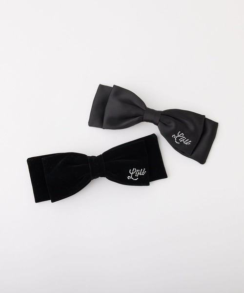 one after another NICE CLAUP（ワンアフターアナザーナイスクラップ）の「新色追加【LouLoumei】ビックリボンバレッタ（バレッタ/ヘアクリップ・レディース・アイボリー/ブラック/ベージュ/ブラック系その他/スミクロ・FREE）」の22枚目の写真