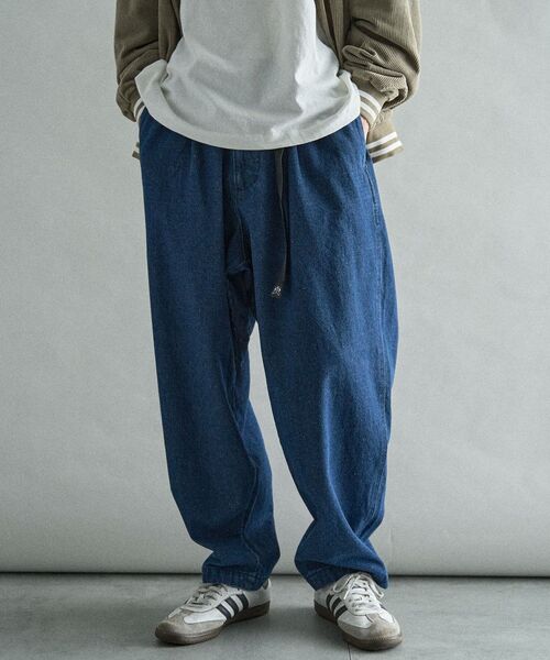CRAFT STANDARD BOUTIQUE（クラフトスタンダードブティック）の「ワイドクライミングデニムパンツ（デニムパンツ・メンズ・グレー/ライトインディゴブルー/インディゴブルー・M/S/L）」の4枚目の写真