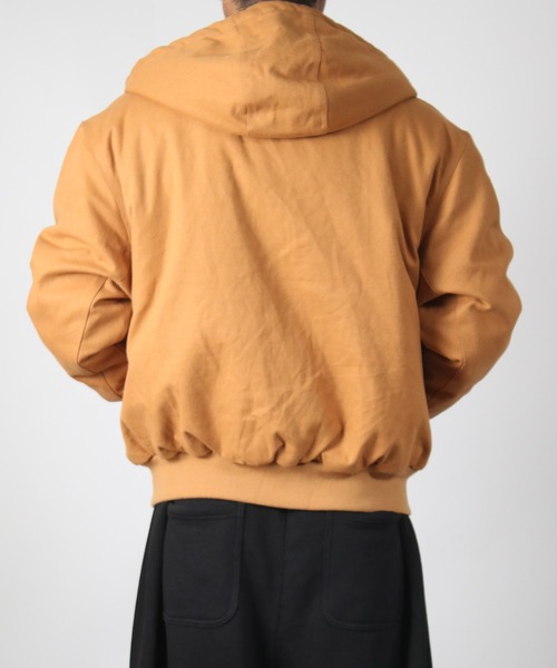 NYLAUS(ナイラス)の「【Nylaus】Quilted Liner Cotton Active Jacket / キルティングライナーコットン キャンバス アクティブジャケット 中綿ジャケット(ダウンジャケット/コート・メンズ・ブラック/キャメル・M/LL/L)」の9枚目の写真