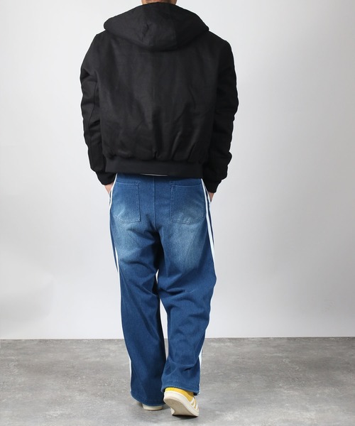 NYLAUS(ナイラス)の「【Nylaus】Quilted Liner Cotton Active Jacket / キルティングライナーコットン キャンバス アクティブジャケット 中綿ジャケット(ダウンジャケット/コート・メンズ・ブラック/キャメル・M/LL/L)」の17枚目の写真