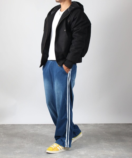 NYLAUS(ナイラス)の「【Nylaus】Quilted Liner Cotton Active Jacket / キルティングライナーコットン キャンバス アクティブジャケット 中綿ジャケット(ダウンジャケット/コート・メンズ・ブラック/キャメル・M/LL/L)」の18枚目の写真