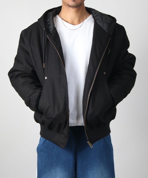 NYLAUS(ナイラス)の「【Nylaus】Quilted Liner Cotton Active Jacket / キルティングライナーコットン キャンバス アクティブジャケット 中綿ジャケット(ダウンジャケット/コート・メンズ・ブラック/キャメル・M/LL/L)」の12枚目の写真