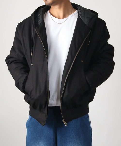 NYLAUS(ナイラス)の「【Nylaus】Quilted Liner Cotton Active Jacket / キルティングライナーコットン キャンバス アクティブジャケット 中綿ジャケット(ダウンジャケット/コート・メンズ・ブラック/キャメル・M/LL/L)」の15枚目の写真