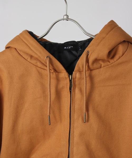 NYLAUS(ナイラス)の「【Nylaus】Quilted Liner Cotton Active Jacket / キルティングライナーコットン キャンバス アクティブジャケット 中綿ジャケット(ダウンジャケット/コート・メンズ・ブラック/キャメル・M/LL/L)」の19枚目の写真