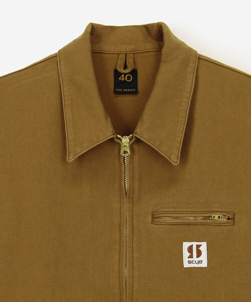 SCYE BASICS（サイベーシックス）の「SCYE BASICS | 〈別注〉 ストレッチコットンダックショートジャケット MEN（カバーオール・メンズ・ブラウン/Nat/ブラック・38/40）」の11枚目の写真
