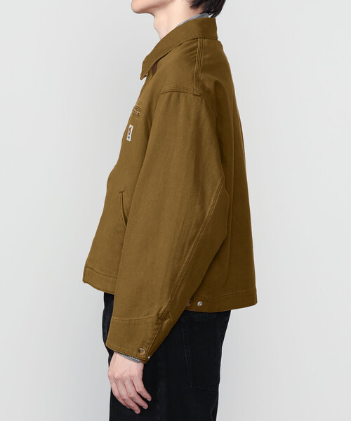 SCYE BASICS（サイベーシックス）の「SCYE BASICS | 〈別注〉 ストレッチコットンダックショートジャケット MEN（カバーオール・メンズ・ブラウン/Nat/ブラック・38/40）」の18枚目の写真
