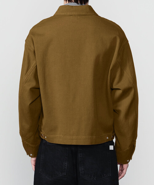 SCYE BASICS（サイベーシックス）の「SCYE BASICS | 〈別注〉 ストレッチコットンダックショートジャケット MEN（カバーオール・メンズ・ブラウン/Nat/ブラック・38/40）」の19枚目の写真