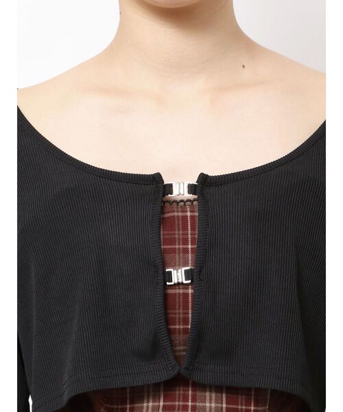 EATME（イートミー）の「マーメイドチェックワンピース（ワンピース・レディース・ワイン/ブラック・MEDIUM/SMALL）」の9枚目の写真