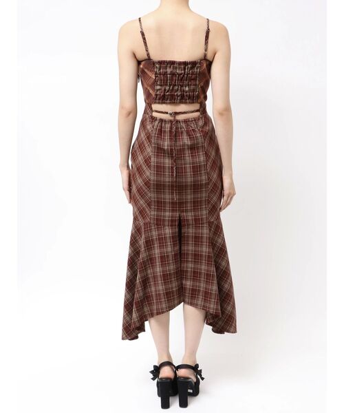 EATME（イートミー）の「マーメイドチェックワンピース（ワンピース・レディース・ワイン/ブラック・MEDIUM/SMALL）」の14枚目の写真