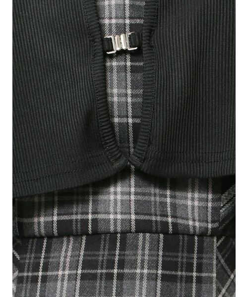 EATME（イートミー）の「マーメイドチェックワンピース（ワンピース・レディース・ワイン/ブラック・MEDIUM/SMALL）」の15枚目の写真