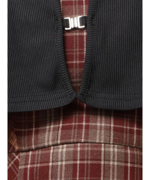 EATME（イートミー）の「マーメイドチェックワンピース（ワンピース・レディース・ワイン/ブラック・MEDIUM/SMALL）」の16枚目の写真