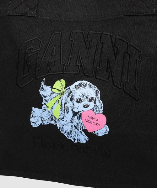GANNI（ガニー）の「Shopper XXL Pocket Dog Print（トートバッグ・レディース・その他・ONESIZE）」の3枚目の写真