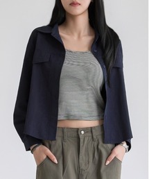 Max J（マックスジェイ）の「カジュアルポケットショートシャツ（シャツ/ブラウス）」