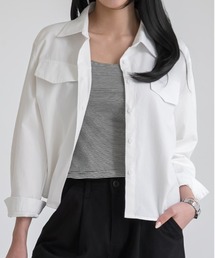 Max J（マックスジェイ）の「カジュアルポケットショートシャツ（シャツ/ブラウス）」