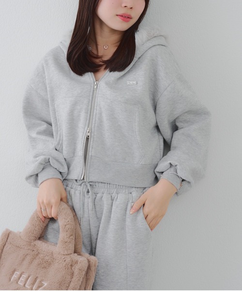 continuer de NICE CLAUP（コンティニューデナイスクラップ）の「【上下SET】ファーパーカーセットアップ（ワンピース・レディース・ブラック/アイボリー/トップグレー/ホワイト系その他/ブラック系その他/グレー系その他2/オートミール・FREE）」の6枚目の写真