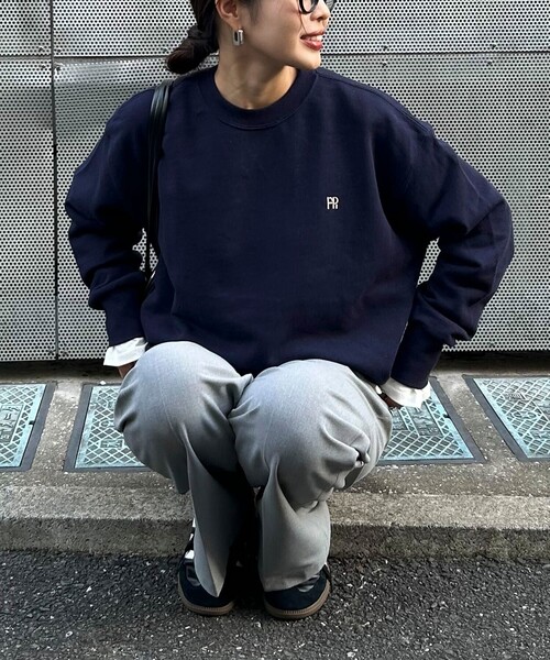 fredy emue（フレディエミュ）の「【WEB限定】FR刺繍裏毛スウェット（スウェット・レディース・ベビーピンク/ライトグレー/ブラウン/ネイビー・38）」の22枚目の写真