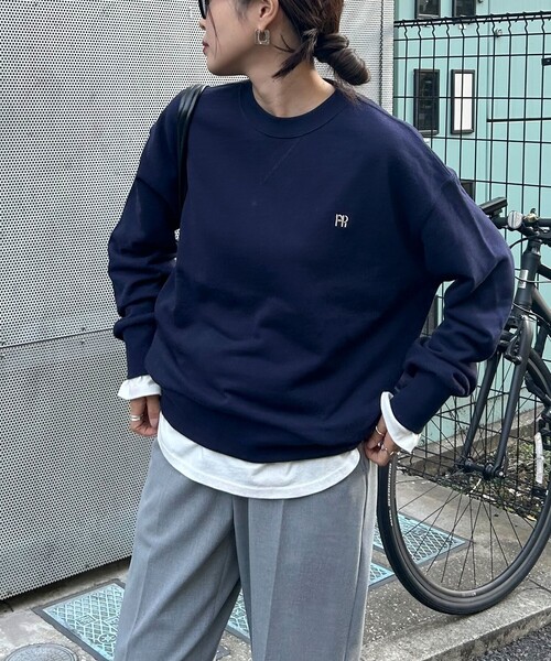 fredy emue（フレディエミュ）の「【WEB限定】FR刺繍裏毛スウェット（スウェット・レディース・ベビーピンク/ライトグレー/ブラウン/ネイビー・38）」の20枚目の写真