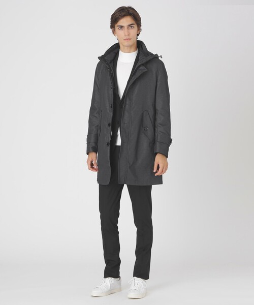 ダブルフェイスメモリー10monthシティパーカー（ブルゾン）｜BLACK