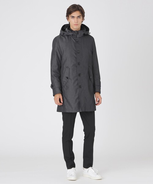 BLACK LABEL CRESTBRIDGE(ブラックレーベル・クレストブリッジ)の「ダブルフェイスメモリー10monthシティパーカー(ブルゾン・メンズ・ネイビー/グレー系その他・M/L/XL)」の10枚目の写真