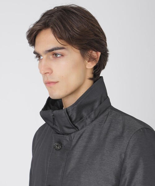 BLACK LABEL CRESTBRIDGE(ブラックレーベル・クレストブリッジ)の「ダブルフェイスメモリー10monthシティパーカー(ブルゾン・メンズ・ネイビー/グレー系その他・M/L/XL)」の6枚目の写真