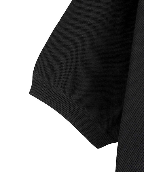 crepuscule（クレプスキュール）の「crepuscule / クレプスキュール：別注 Extra Light Moss Stitch Polo：ONLYARK-2-2514[COR]（Tシャツ/カットソー・メンズ・ブラック・2）」の9枚目の写真