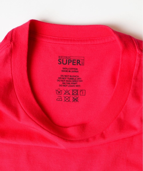 HOLIDAY（ホリデイ）の「SUPER FINE L/S T-SHIRT (HOLIDAY) スーパーファインロングスリーブTシャツ (ホリデイ)（Tシャツ/カットソー・レディース・レッド/ホワイト/ブラック・XL/S）」の6枚目の写真