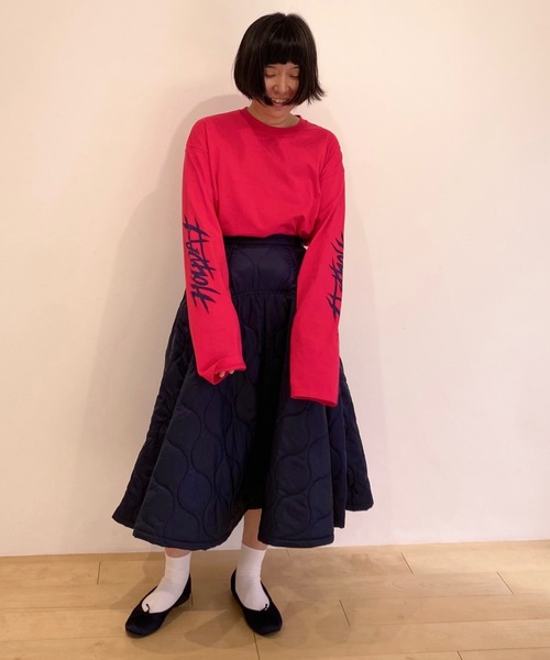 HOLIDAY（ホリデイ）の「SUPER FINE L/S T-SHIRT (HOLIDAY) スーパーファインロングスリーブTシャツ (ホリデイ)（Tシャツ/カットソー・レディース・レッド/ホワイト/ブラック・XL/S）」の14枚目の写真