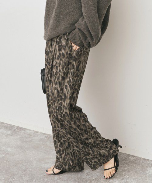 セール】《WEB限定 / 追加》レオパードプリントイージーパンツ（その他