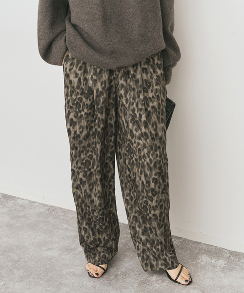セール】《WEB限定 / 追加》レオパードプリントイージーパンツ（その他
