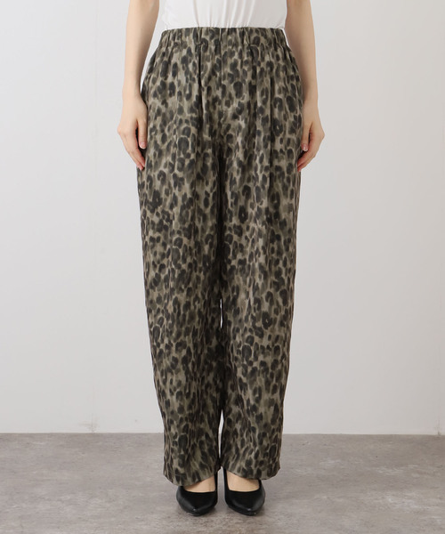 セール】《WEB限定 / 追加》レオパードプリントイージーパンツ（その他