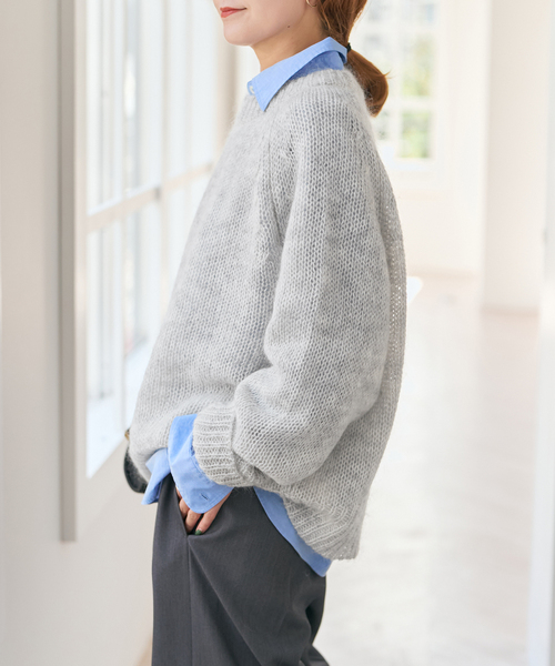 モヘヤ混ルーズニット（ニット/セーター）｜Spick & Span（スピック
