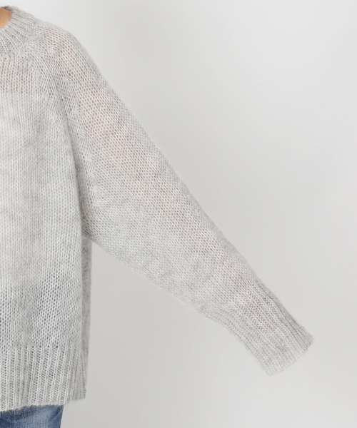 メゾンスペシャル WELL-BEING モヘヤ混 ニット セーター グレー セール】モヘヤ混ルーズニット（ニット/セーター）｜Spick & Span