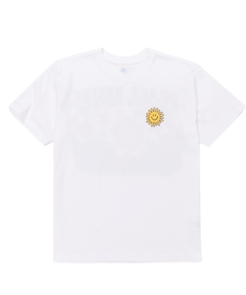 PR01.(ピーアールワン)の「BIG WAVE ピース&スマイル プリントTシャツ(Tシャツ/カットソー・メンズ・オフホワイト・LARGE/MEDIUM)」の1枚目の写真