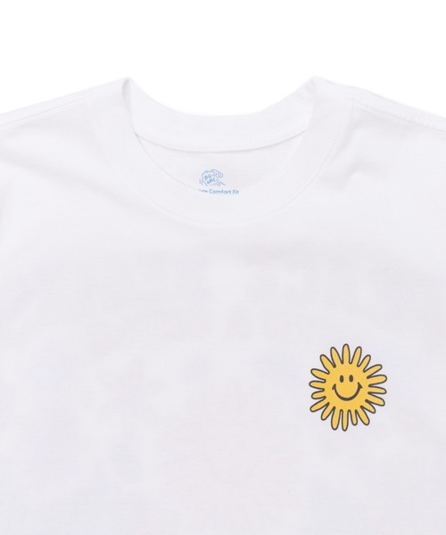 PR01.(ピーアールワン)の「BIG WAVE ピース&スマイル プリントTシャツ(Tシャツ/カットソー・メンズ・オフホワイト・LARGE/MEDIUM)」の7枚目の写真
