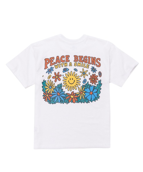 PR01.(ピーアールワン)の「BIG WAVE ピース&スマイル プリントTシャツ(Tシャツ/カットソー・メンズ・オフホワイト・LARGE/MEDIUM)」の6枚目の写真