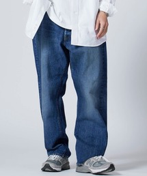 Ordinary fits | Ordinary fits/オーディナリーフィッツ TYPE LOOSE/USED テーパードシルエット バンダナ付き コットンデニムパンツ(デニムパンツ)