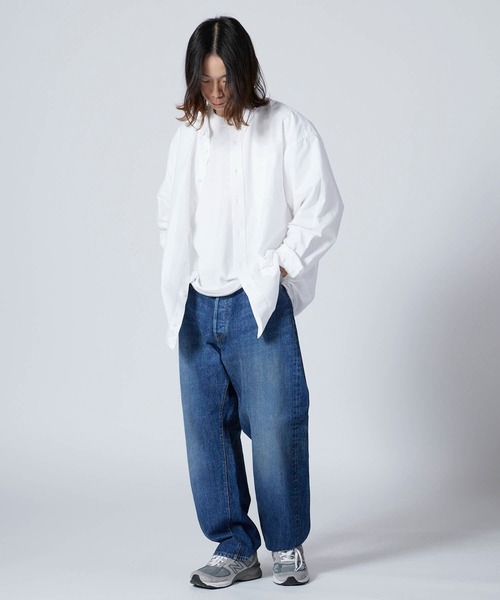 Ordinary fits（オーディナリーフィッツ）の「Ordinary fits/オーディナリーフィッツ TYPE LOOSE/USED テーパードシルエット バンダナ付き コットンデニムパンツ（デニムパンツ・メンズ・ブルー・30/32/34）」の6枚目の写真