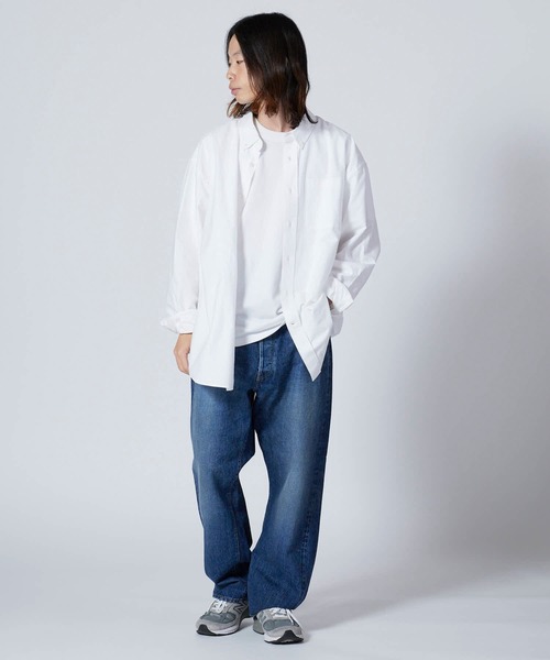 Ordinary fits（オーディナリーフィッツ）の「Ordinary fits/オーディナリーフィッツ TYPE LOOSE/USED テーパードシルエット バンダナ付き コットンデニムパンツ（デニムパンツ・メンズ・ブルー・30/32/34）」の9枚目の写真