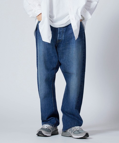 Ordinary fits（オーディナリーフィッツ）の「Ordinary fits/オーディナリーフィッツ TYPE LOOSE/USED テーパードシルエット バンダナ付き コットンデニムパンツ（デニムパンツ・メンズ・ブルー・30/32/34）」の10枚目の写真