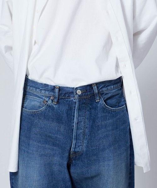 Ordinary fits（オーディナリーフィッツ）の「Ordinary fits/オーディナリーフィッツ TYPE LOOSE/USED テーパードシルエット バンダナ付き コットンデニムパンツ（デニムパンツ・メンズ・ブルー・30/32/34）」の4枚目の写真