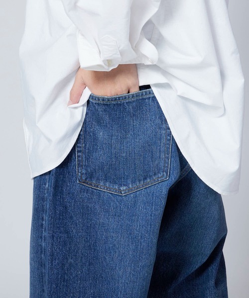 Ordinary fits（オーディナリーフィッツ）の「Ordinary fits/オーディナリーフィッツ TYPE LOOSE/USED テーパードシルエット バンダナ付き コットンデニムパンツ（デニムパンツ・メンズ・ブルー・30/32/34）」の13枚目の写真