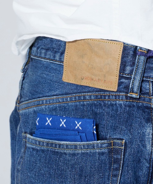 Ordinary fits（オーディナリーフィッツ）の「Ordinary fits/オーディナリーフィッツ TYPE LOOSE/USED テーパードシルエット バンダナ付き コットンデニムパンツ（デニムパンツ・メンズ・ブルー・30/32/34）」の14枚目の写真