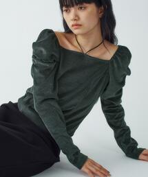 CODE A | velour square puff top(Tシャツ/カットソー)